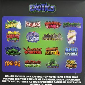 Baller exotic live resin extracts