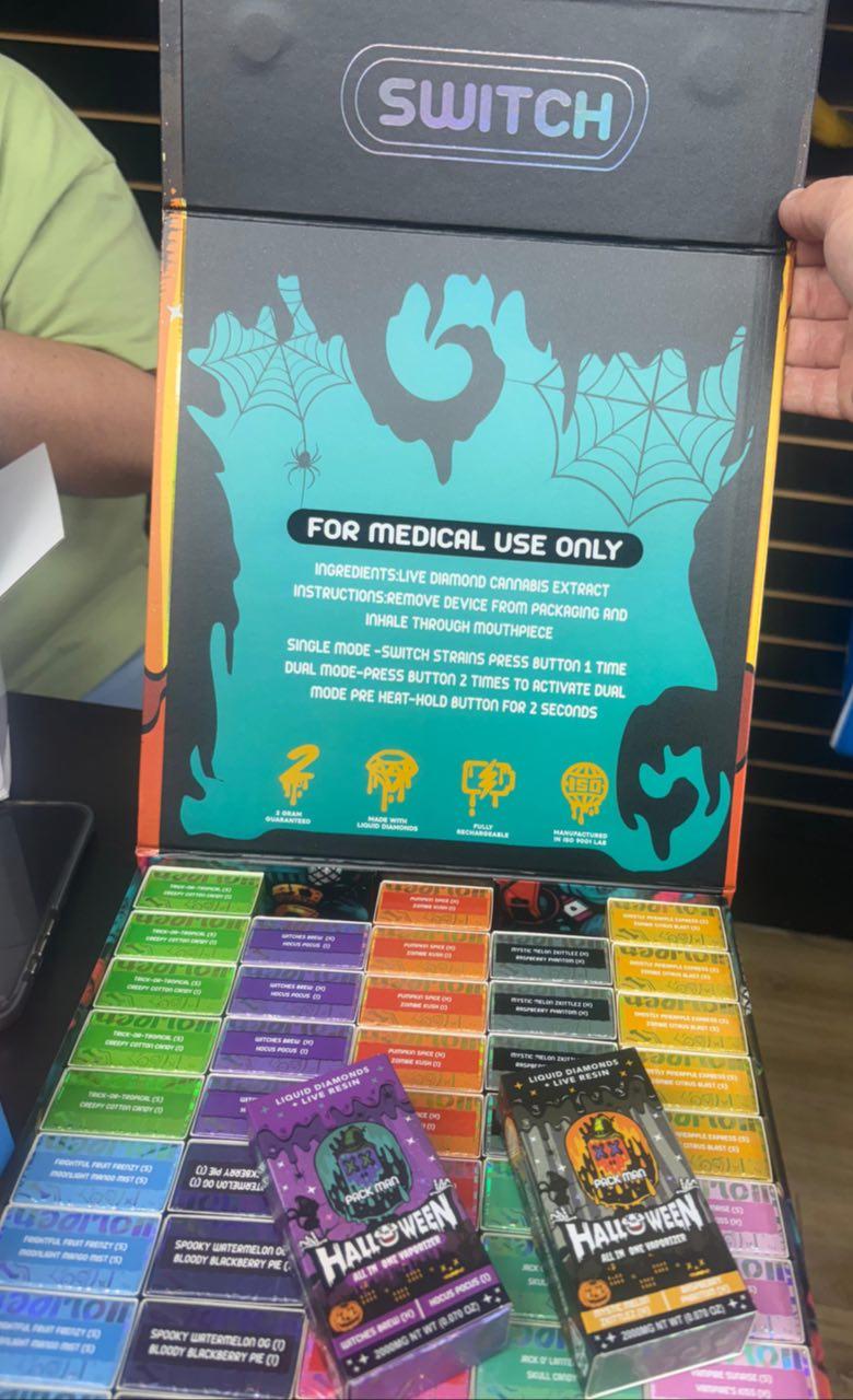 Packmans switch Halloween disposables