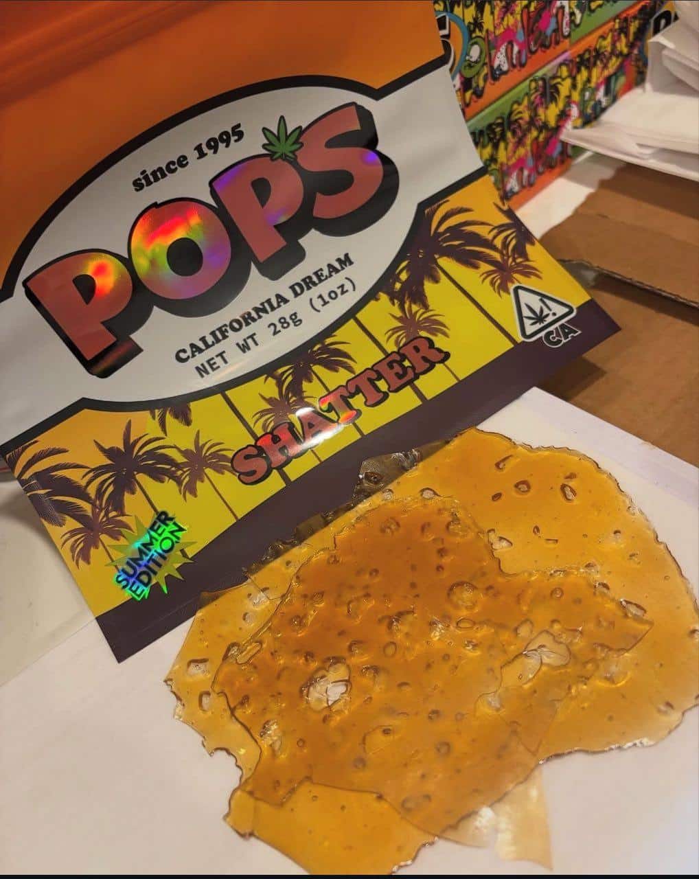 POPS LIVE RESIN SHATTER EXTRACTS